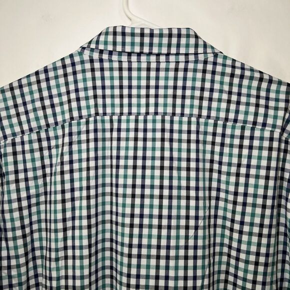Bonobos Slim Fit Button Up Shirt Mens Size XXL 2XL Green Blue Gingham Check EUC - Picture 10 of 11